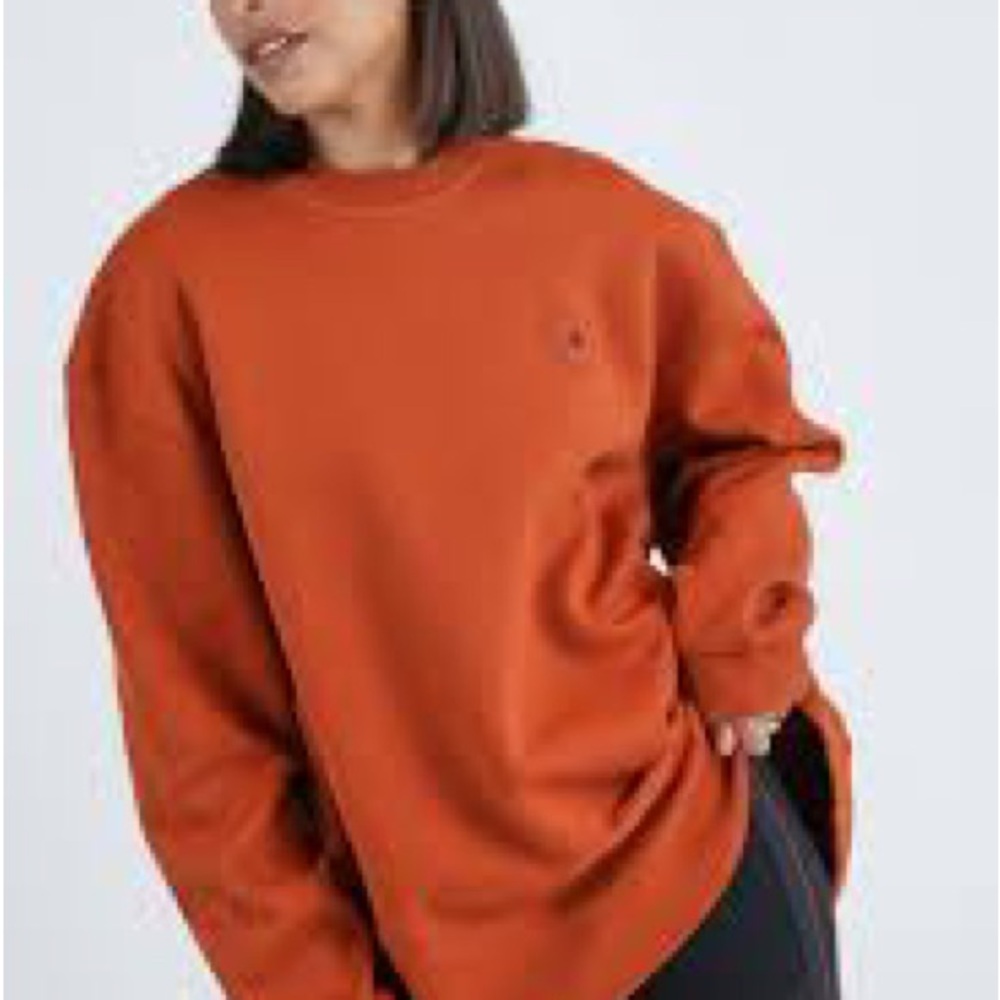 Adidas x Stella McCartney Orange Training Oversized Sweatshirt Soccer World Cup